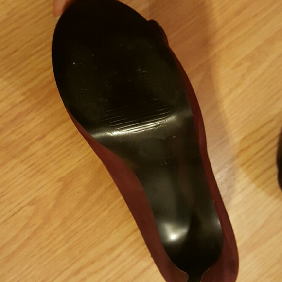 Burgundy stylish pump heel - Picture 3 of 4