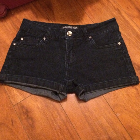 Short denim shorts
