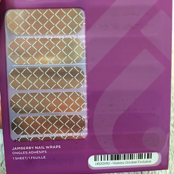 Jamberry Hostess Exclusive nail wrap in Rose Gold
