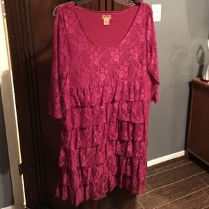 Burgundy Wrangler Dress