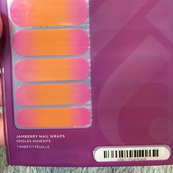 Jamberry Fruit Punch nail wraps