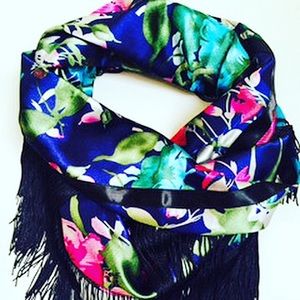 Boho Tropic Fringe Scarf