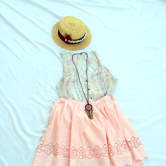 🔴Sold🔴 Girly Crochet Bottom Skirt