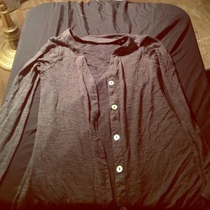 Grey button up cardigan