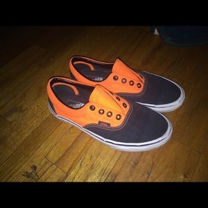 ORANGE AND BLACK VANS!