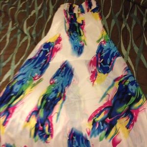 Strapless maxi dress