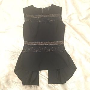 BCBG Peplum Top