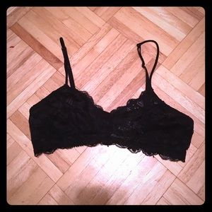 Black lace bralette