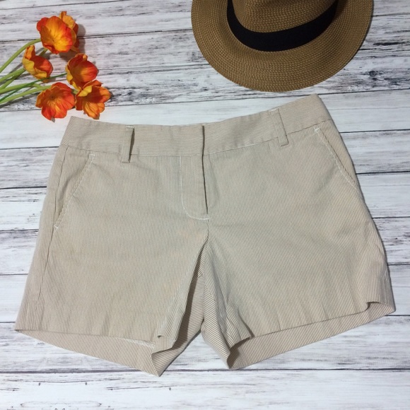 J.Crew Seersucker City Short 5" - Size 6 - Picture 1 of 3