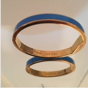 Kate Spade blue hinged bracelet