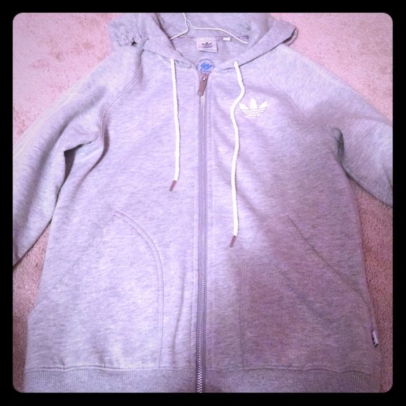 Adidas Zipper Down Hoodie