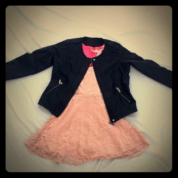 🔴SOLD🔴Faux Leather Moto Jacket