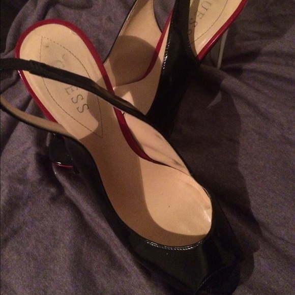 Guess sling back peep toe heel - Picture 2 of 2