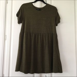 Forever 21 Army Green Babydoll Dress