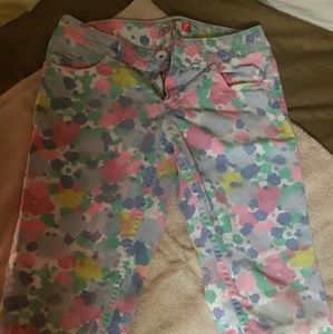 Girls jeans, pastel colors