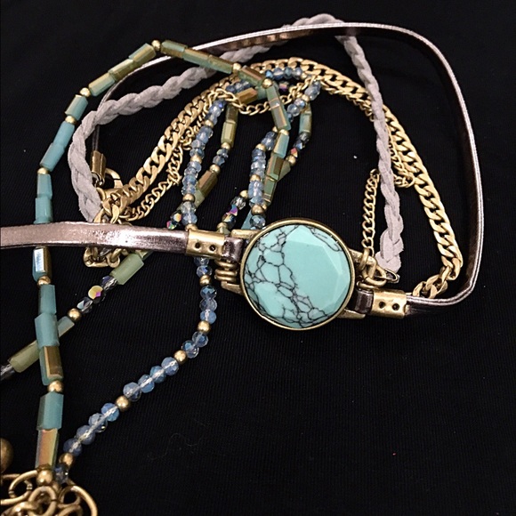 ! Beautiful turquoise/lavender wrap! - Picture 4 of 4