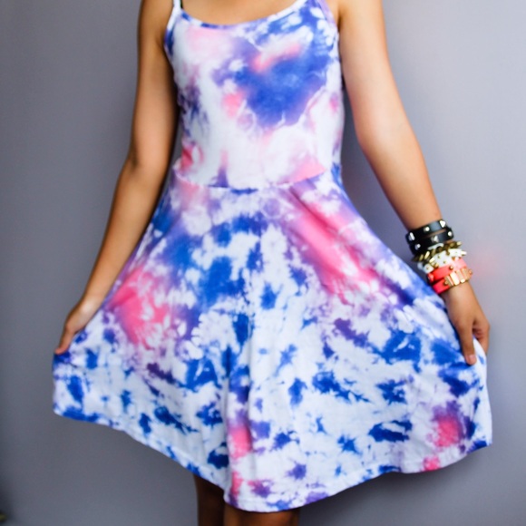 Cotton on tie dye skater dress - Picture 1 of 3