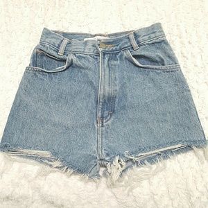 Lightwash Highwaisted Shorts (XS)