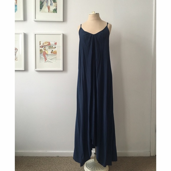 Pink Stitch Cut Out Back Maxi Dress