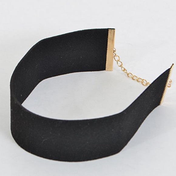 NWT || Black Gold Extra Thick Choker Necklace - Picture 3 of 4