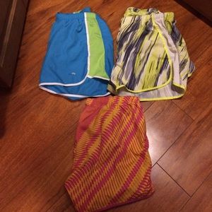 Bundle of 3 athletic shorts.