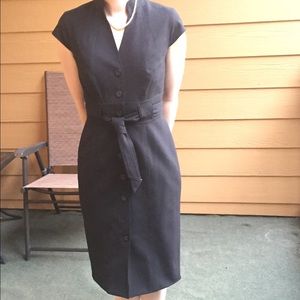 Black button up Calvin Klein dress