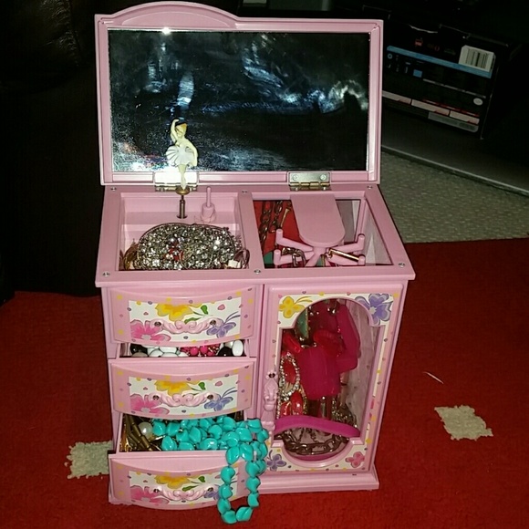 Pink jewelry box