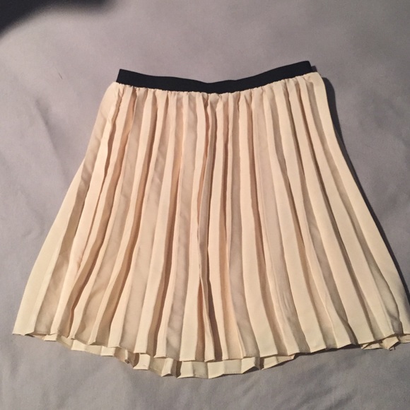 brand New Yellow Pleated Skirt!