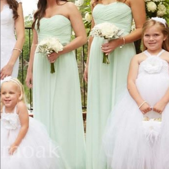 Donna Morgan Mint Bridemaid Formal Dress