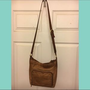 St. John's Bay leather shoulder bag.