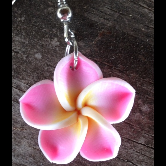 🎉HP 12/26🎉 LAST ONE Pink flower earrings - Picture 2 of 3