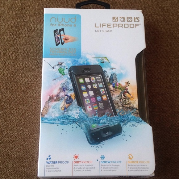 NEW LIFEPROOF NÜÜD WATERPROOF CASE iPhone 6 Black - Picture 1 of 4