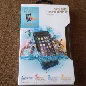 NEW LIFEPROOF NÜÜD WATERPROOF CASE iPhone 6 Black