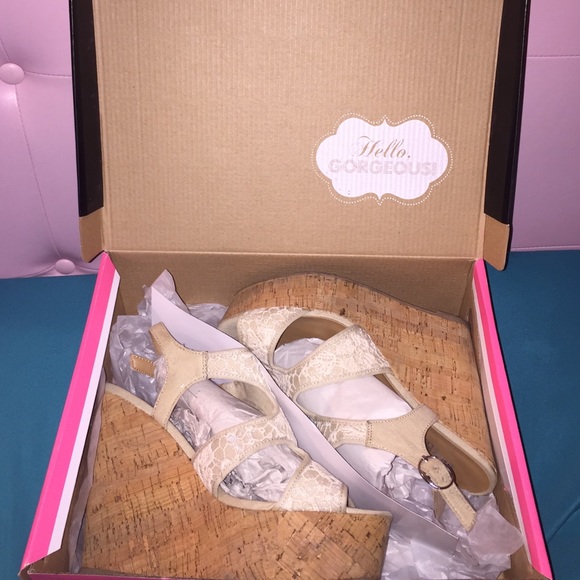 Charlotte Russe Off White Wedges