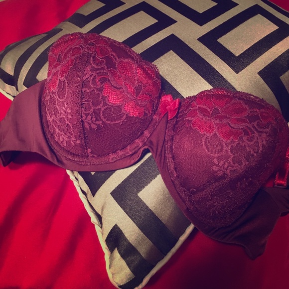 NWOT Burgundy Lace Bra from Adore Me - Picture 1 of 4