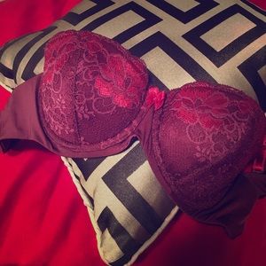 NWOT Burgundy Lace Bra from Adore Me