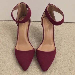 Brand New Maroon Strapped Heels