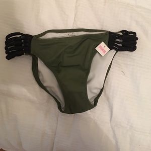 Size small army green bikini bottom