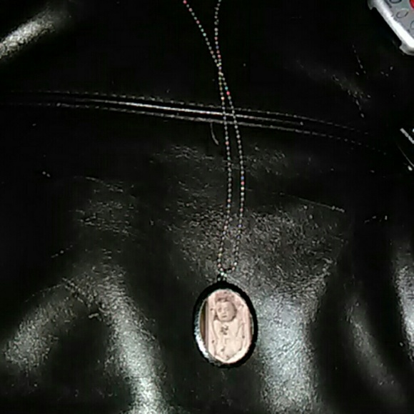 Victorian Death photo necklace