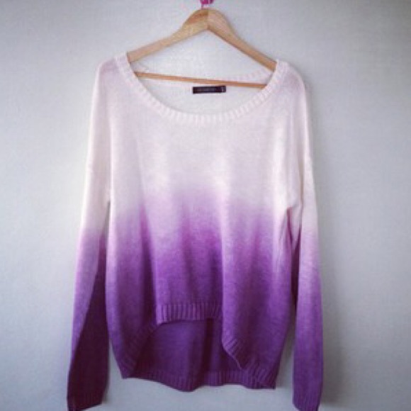 purple ombre sweater