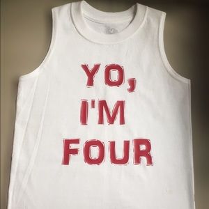 Yo, I'm four - birthday shirt! Customizable!