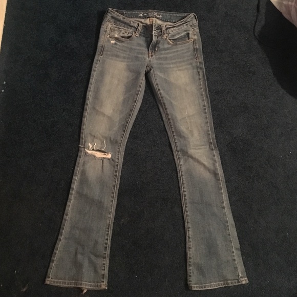 American Eagle Skinny Kick Jeans w/ Sequin Pockets