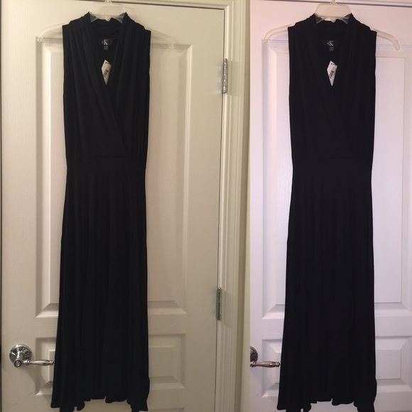 Black NWT Calvin Klein fit and flare dress