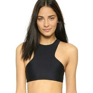 MIKOH BARBADOS TOP - NWT - BLACK, SMALL 32-34b