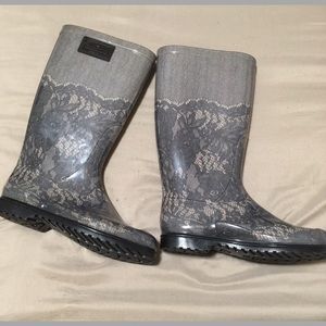 Valentino Rain Boots - Lace print