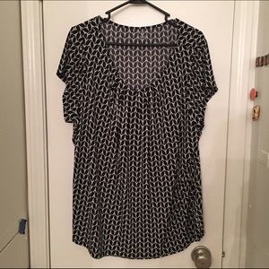 Worthington Paris Print Top Size 3X