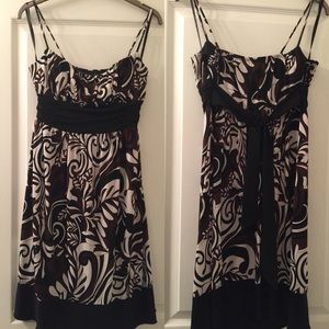 Paisley print tie waist summer dress