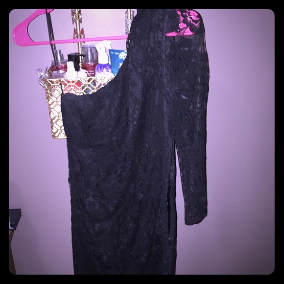 Express Black Lace Dress