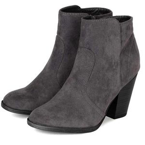 Gray booties