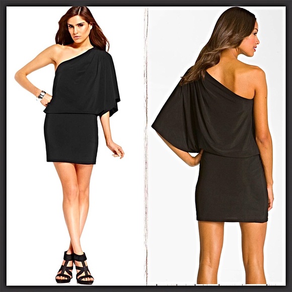 Jessica Simpson One-Shoulder Cocktail Dress